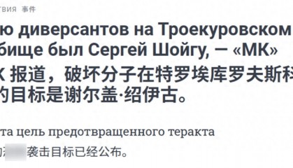 基辅密谋“斩首行动”，暗杀绍伊古未遂惹怒俄罗斯，最大规模空袭轰炸乌克兰
