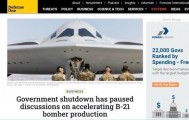 外媒:美国政府停摆,B-21轰炸机“迫降”