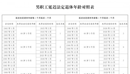 最新! 国家延迟退休文件暨配套5个规定汇总 (2025.1.1实施)