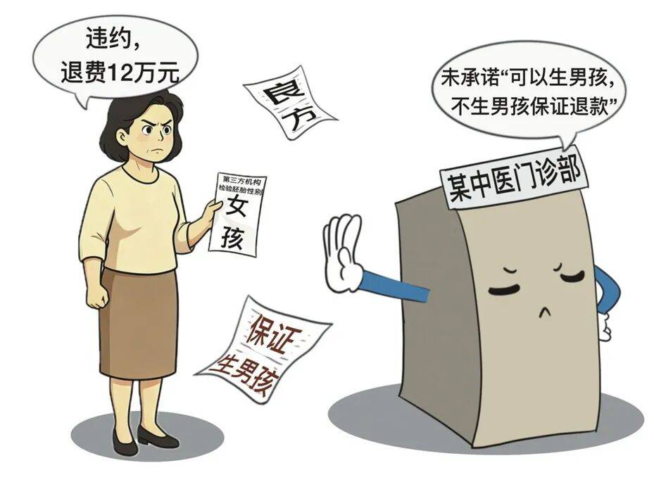 想生育男孩未果,状告门诊部被驳回